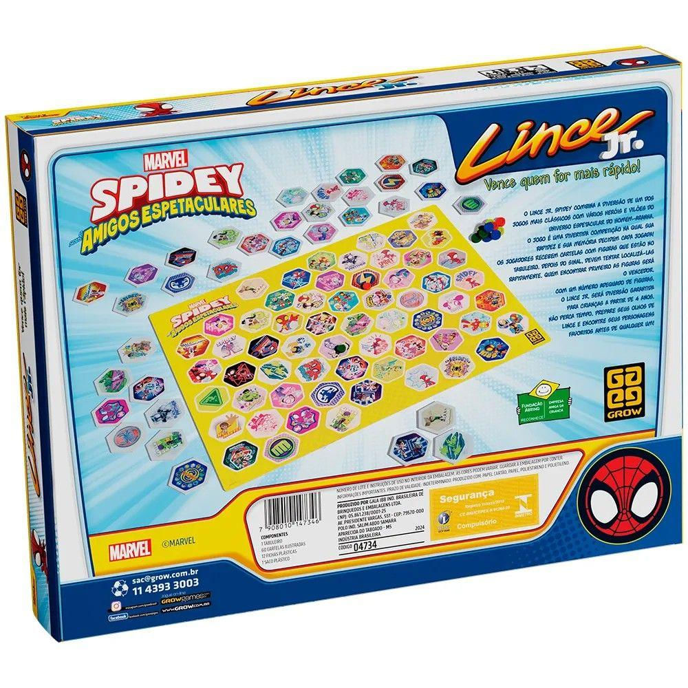 Jogo Lince Junior Spidey - Grow