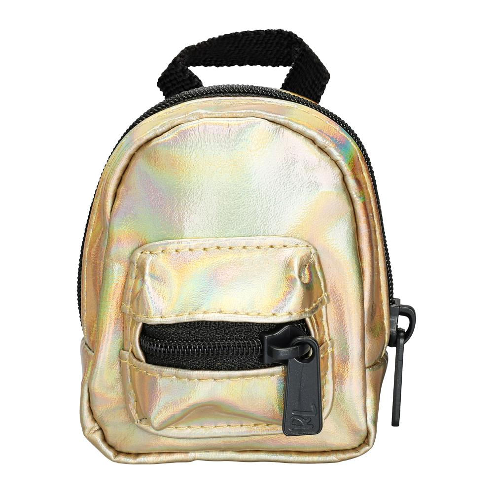 Minimochilas Real Littles Backpack - Dourado