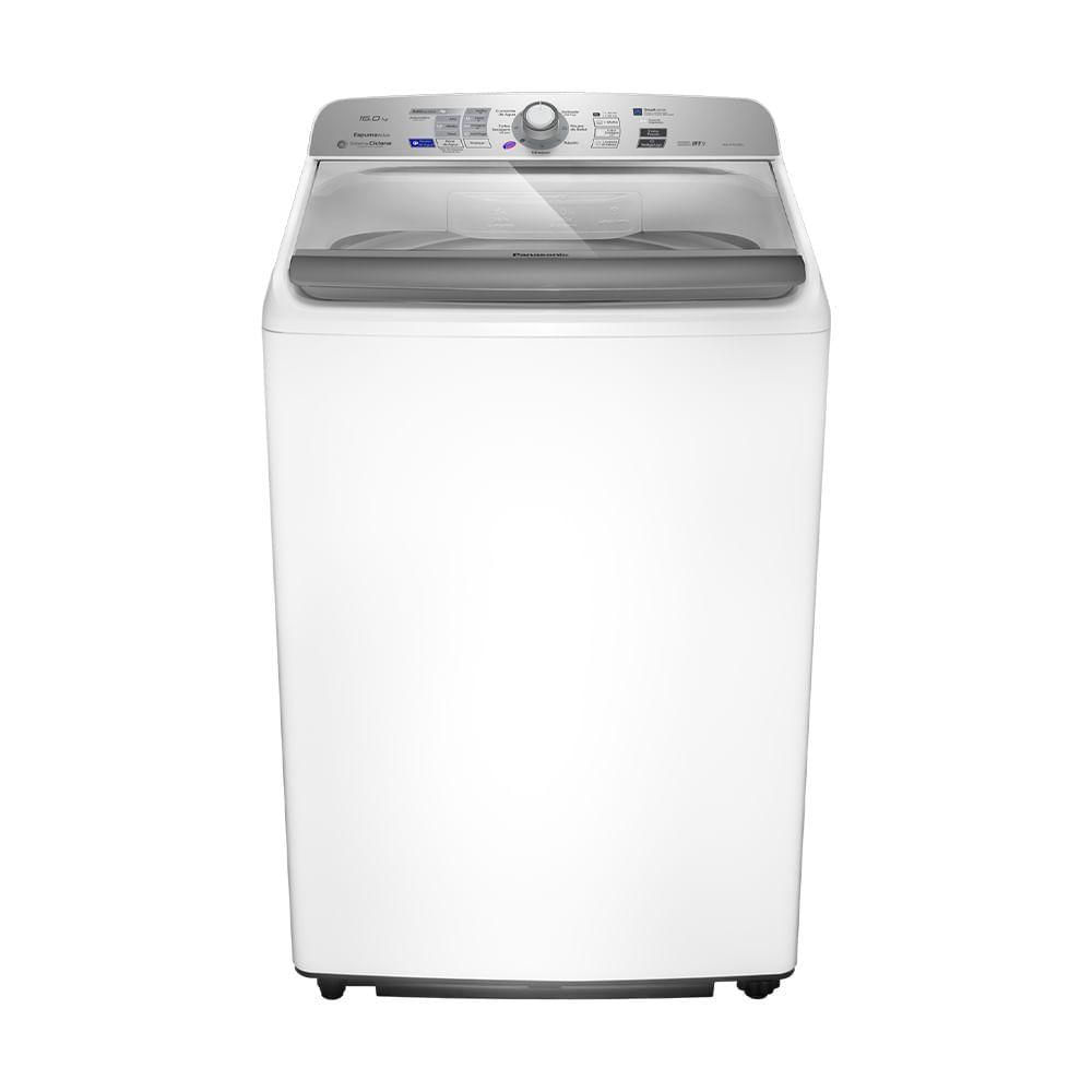 Máquina de Lavar Panasonic Função Antibactéria Ag 16kg Branco - NA-F160B6W 110V