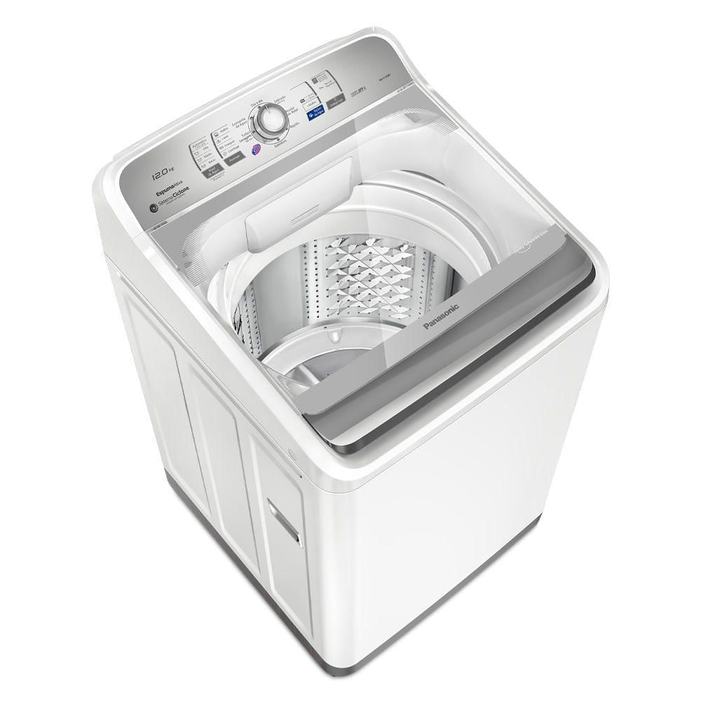 Máquina de Lavar Panasonic Função Vanish 12kg Branco - NA-F120B1W 110V