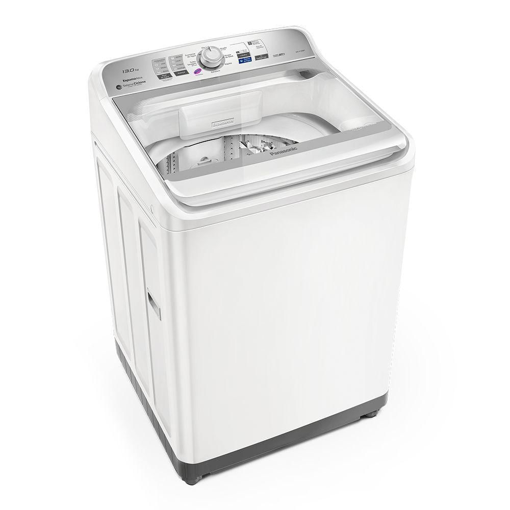 Máquina de Lavar Exclusiva Panasonic Função Vanish 13kg Branco - NA-F130B1W 110V