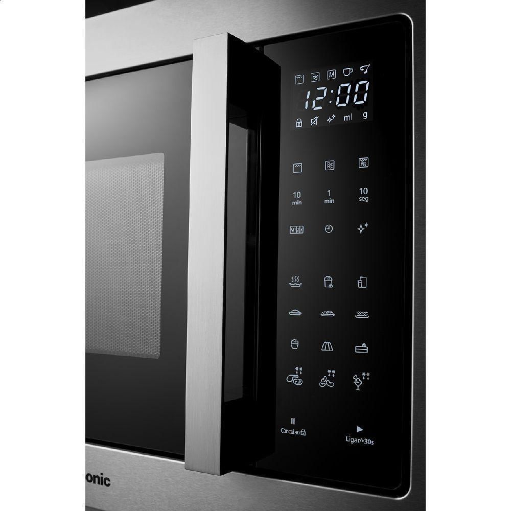 Micro-ondas de Embutir Panasonic Painel Easy Touch 30L Full Inox - NN-GB68HSRUK 220V