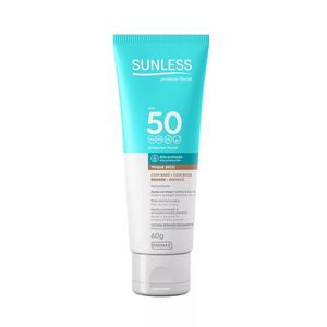 Protetor Facial Sunless Fps50 Bronze 60g