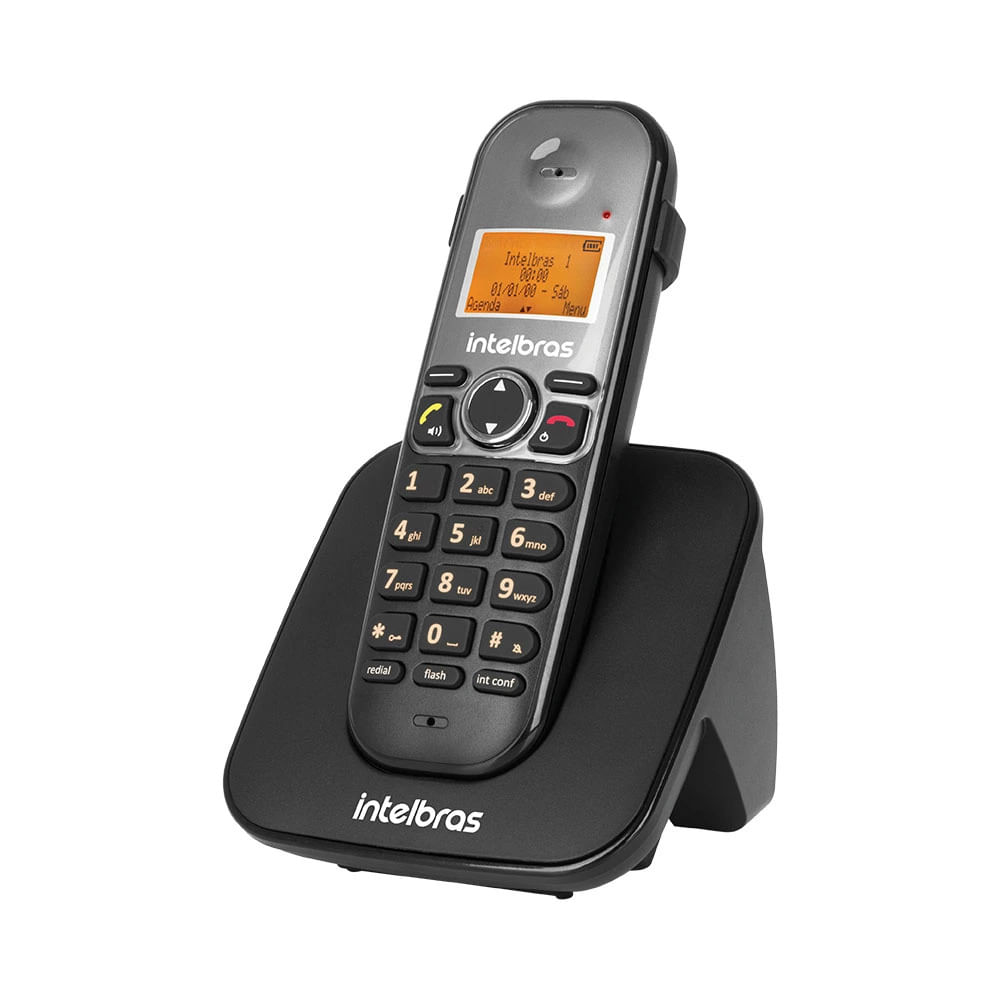 Telefone Intelbras sem Fio com Identificador de Chamadas Ts5120 Preto