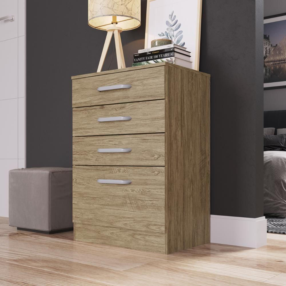 Cômoda 4 Gavetas Amazonita Decibal Wood Wood