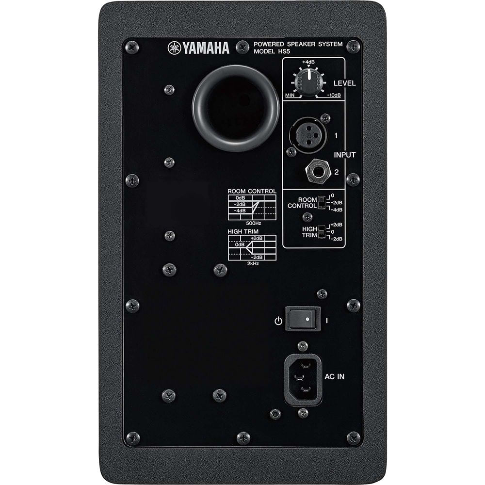 Monitor de Referência Bi-Amplificado 70W HS 5 Preto Yamaha