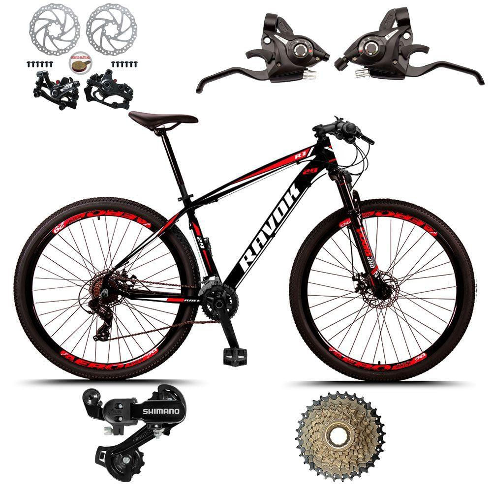 Bicicleta Bike Aro 29 Alumínio 24 Velocidades Shimano Suspensão Freio A Disco cinza 17"