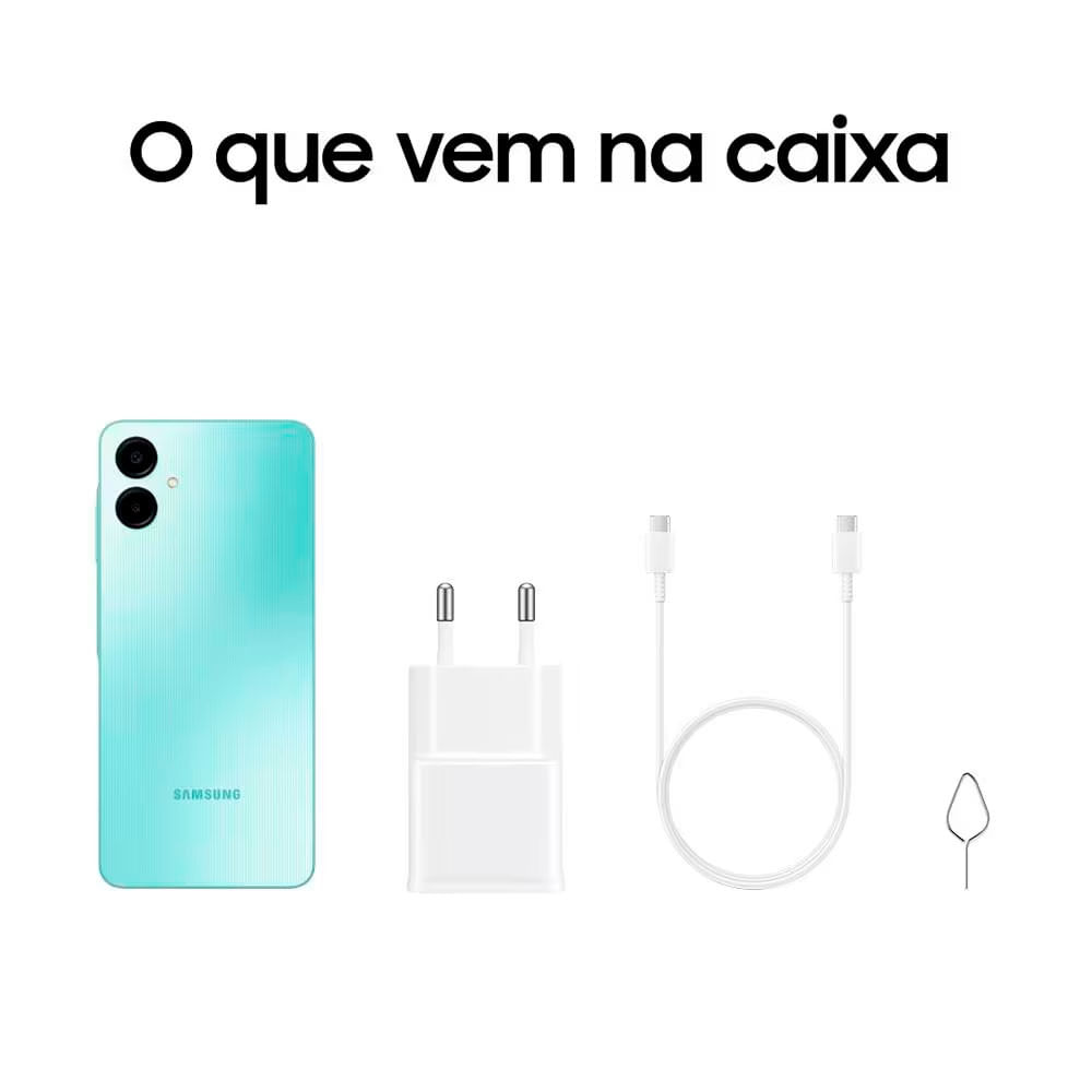 Smartphone Galaxy A06 4G 128GB 6,7 Polegadas Samsung Verde