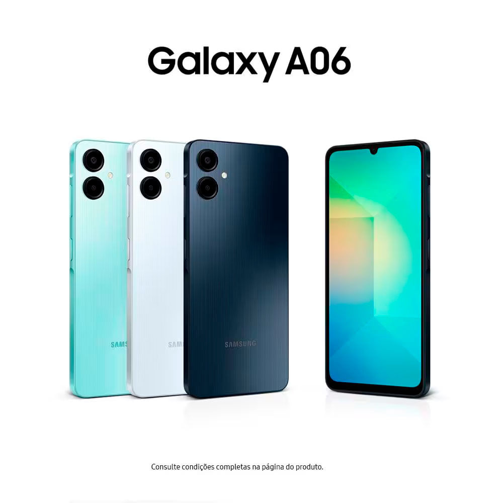 Smartphone Galaxy A06 4G 128GB 6,7 Polegadas Samsung Verde