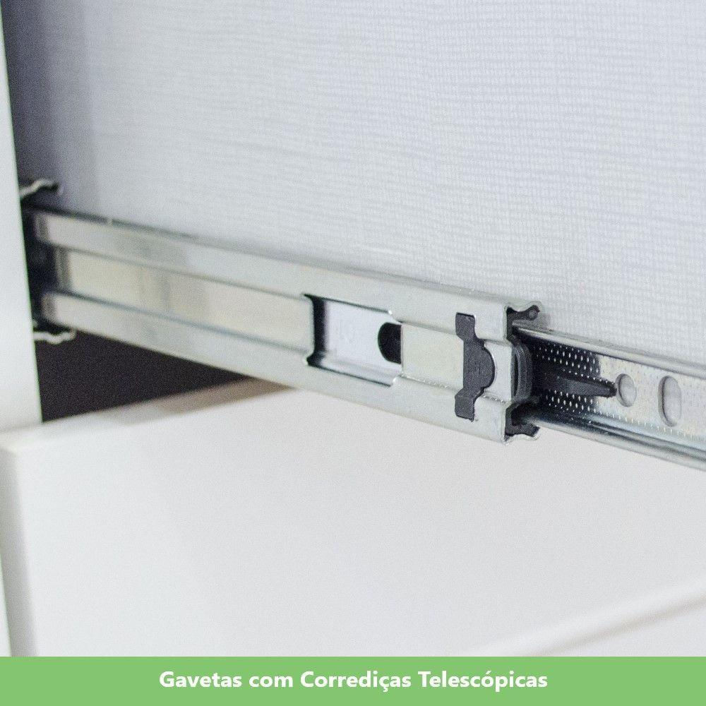 Cozinha Compacta 4 Peças Com Módulo Forno Embutir Branco