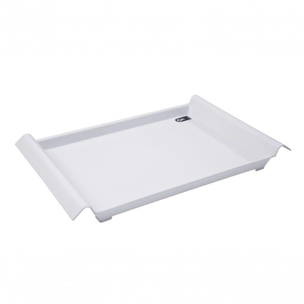 Bandeja Casual Grande 45,5 X 29,6 X 5 Cm Branco Coza