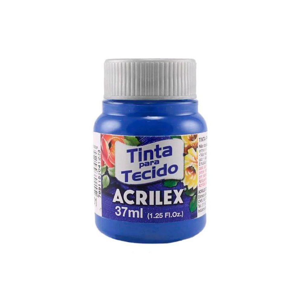 Tinta Para Tecido Fosca 37ml Acrilex Azul Ultramar