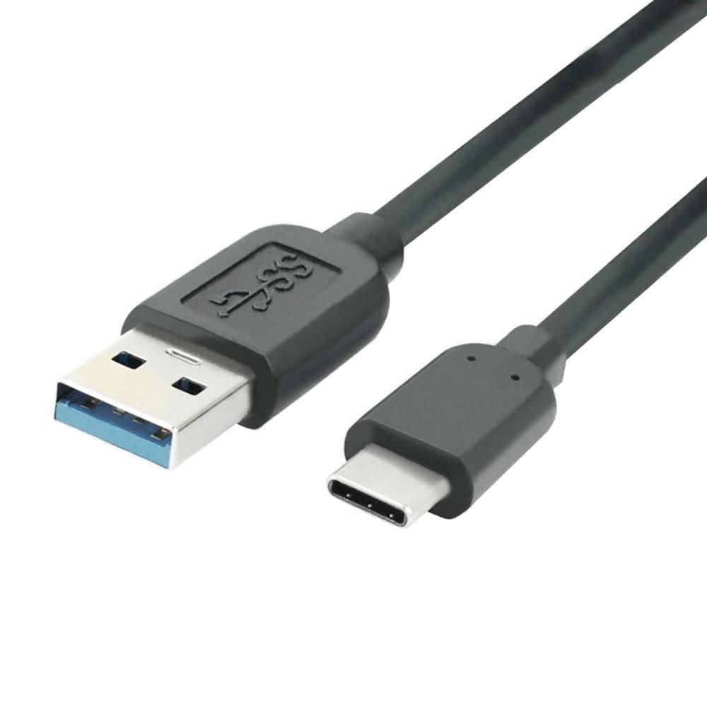 Cabo USB C 3.0 Type C 1 Mt para Samsung Galaxy S8 S9 S10 Preto