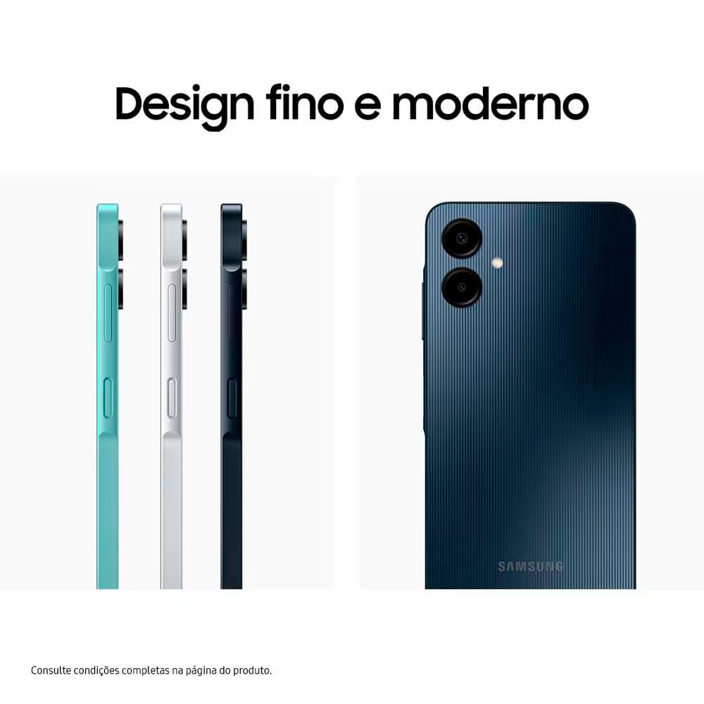 Smartphone Galaxy A06 4G 128GB 6,7 Polegadas Samsung Branco