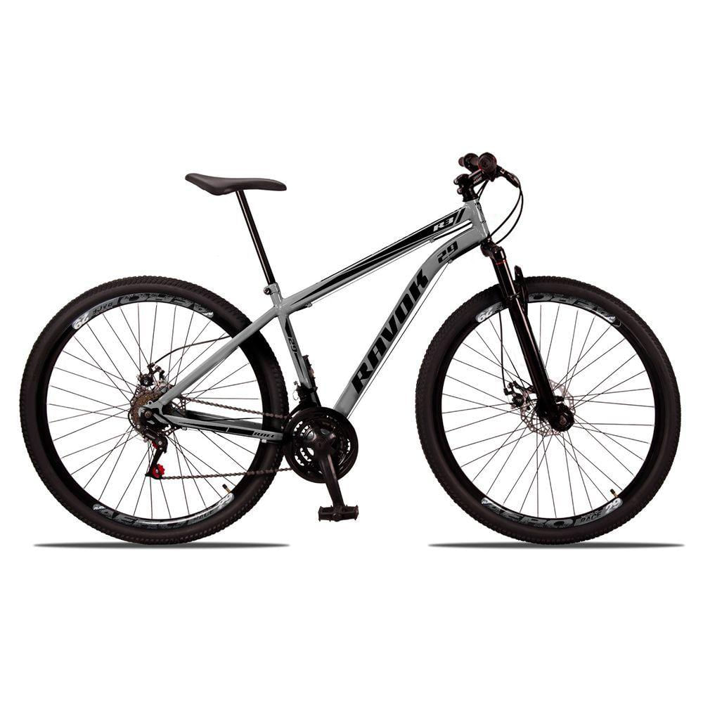 Bicicleta Bike Aço Aro 29 Suspensão Dianteira 21 Velocidades Freio A Disco Grafite