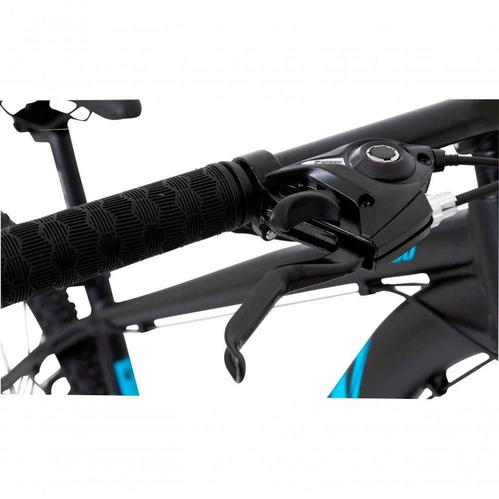 Bicicleta Mountain Bike 21 Velocidades Alavanca Alumínio Cinza Quadro 21"
