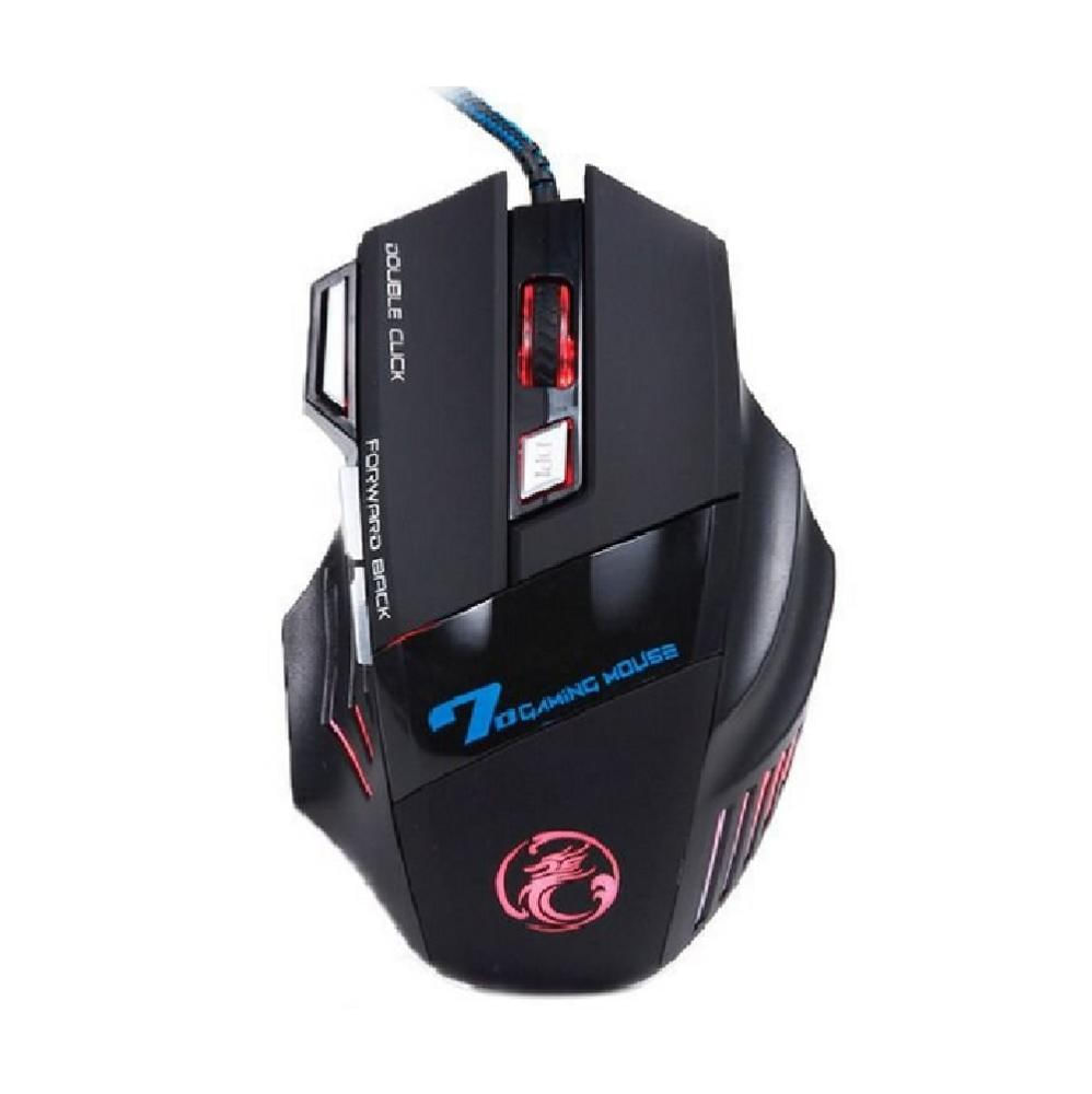 Mouse Gamer X7 Optico Usb 3200Dpi Com 7 Botões e Led Color