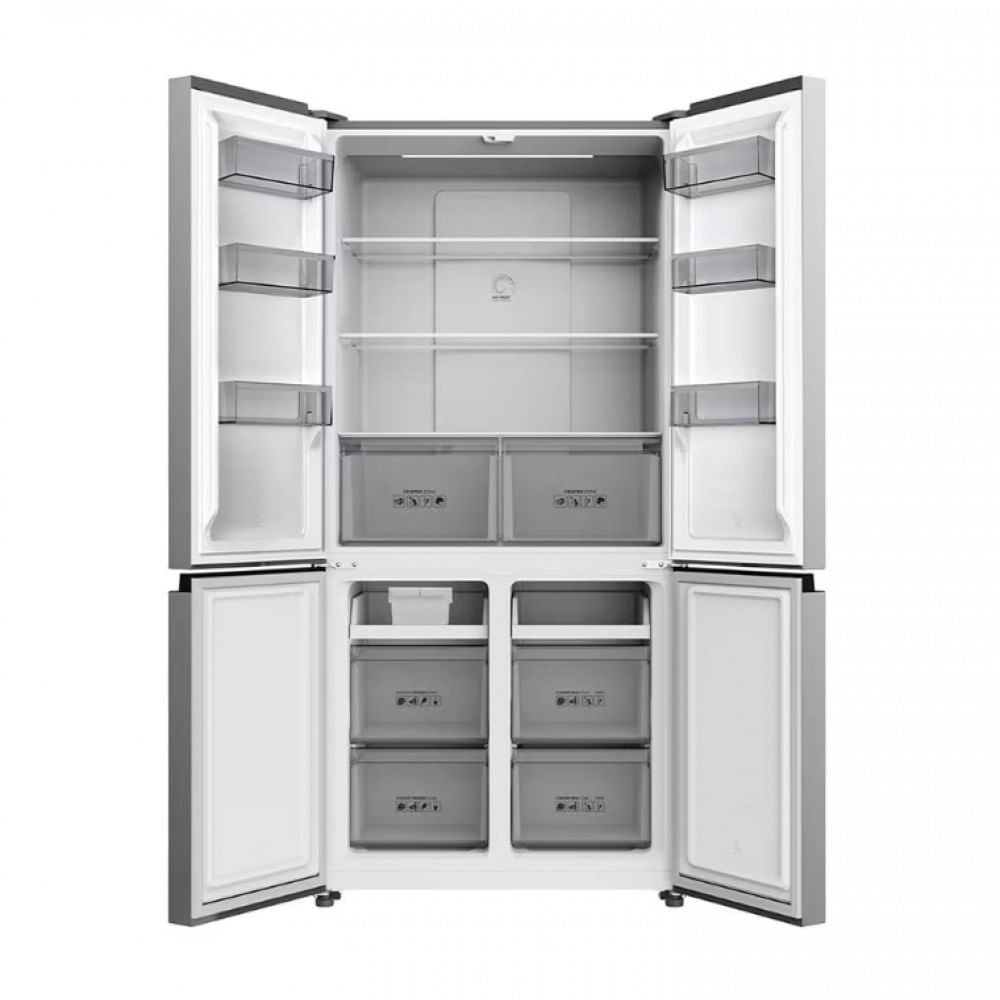 Geladeira TCL Multidoor C589CDN1 Frost Free, Twin Eco Inverter, Multi-zone, Painel Digital com 4 Portas - 589L Inox / 220V