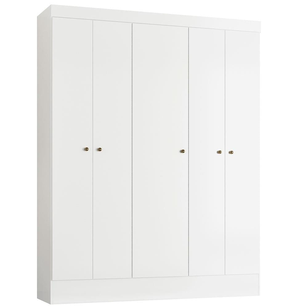 Guarda-Roupa Ártico com 5 Portas Demóbile Branco