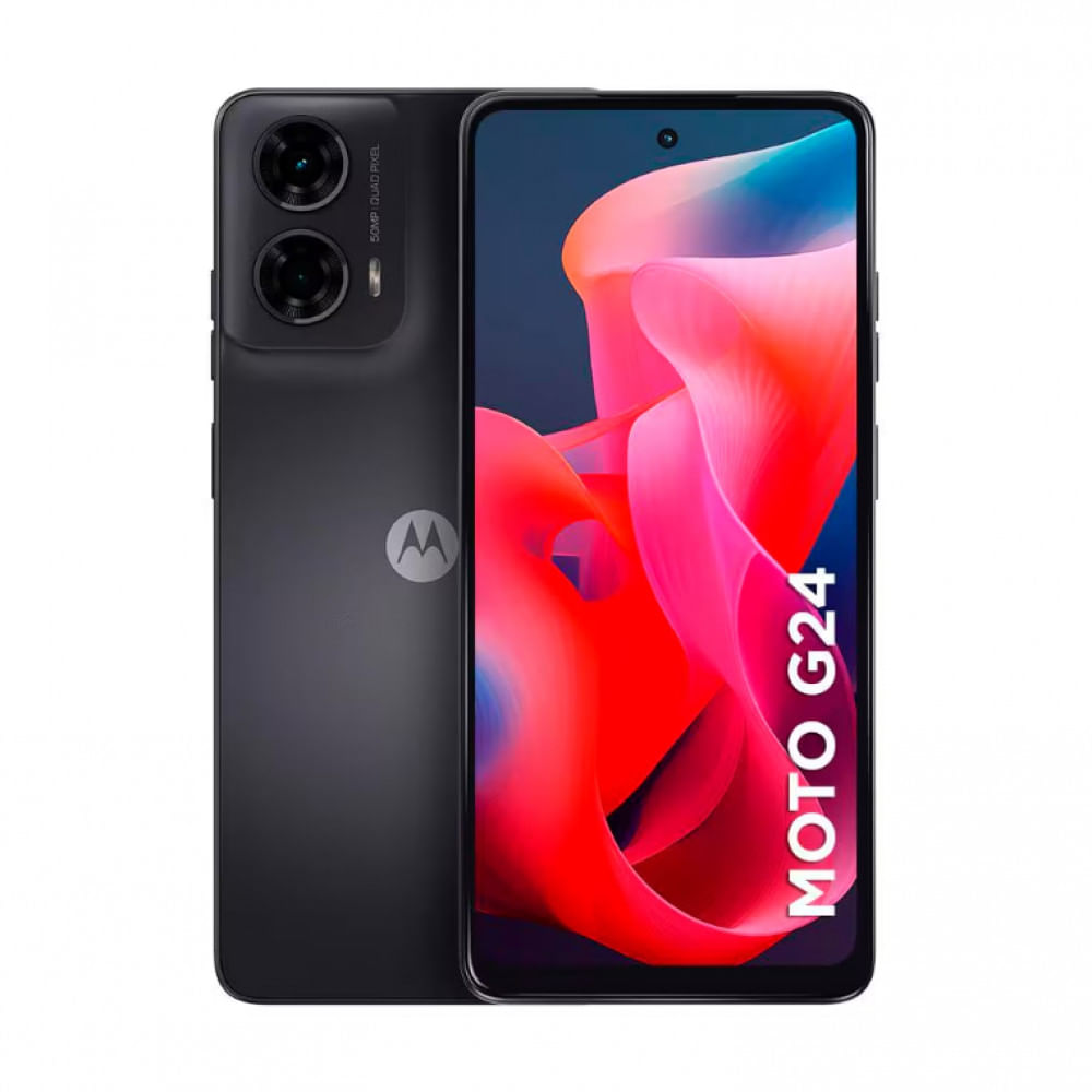 Smartphone Motorola Moto G24 com 256GB, 8GB RAM Boost, Tela de 6.6, Câmera Dupla, Dolby Atmos, Android 14 e Processador Octa-core
