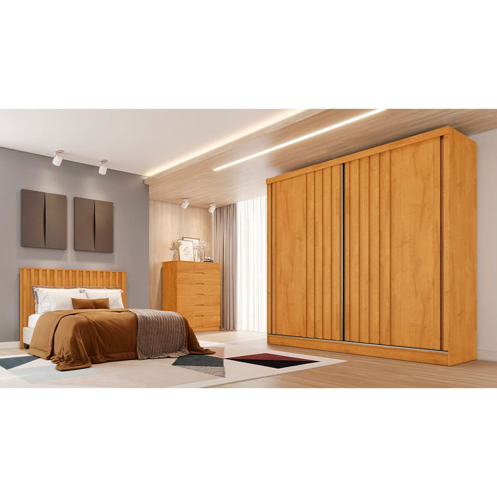 Guarda-Roupa Europa Mademarques Córdoba 2 Portas 4 Gavetas 226 cm