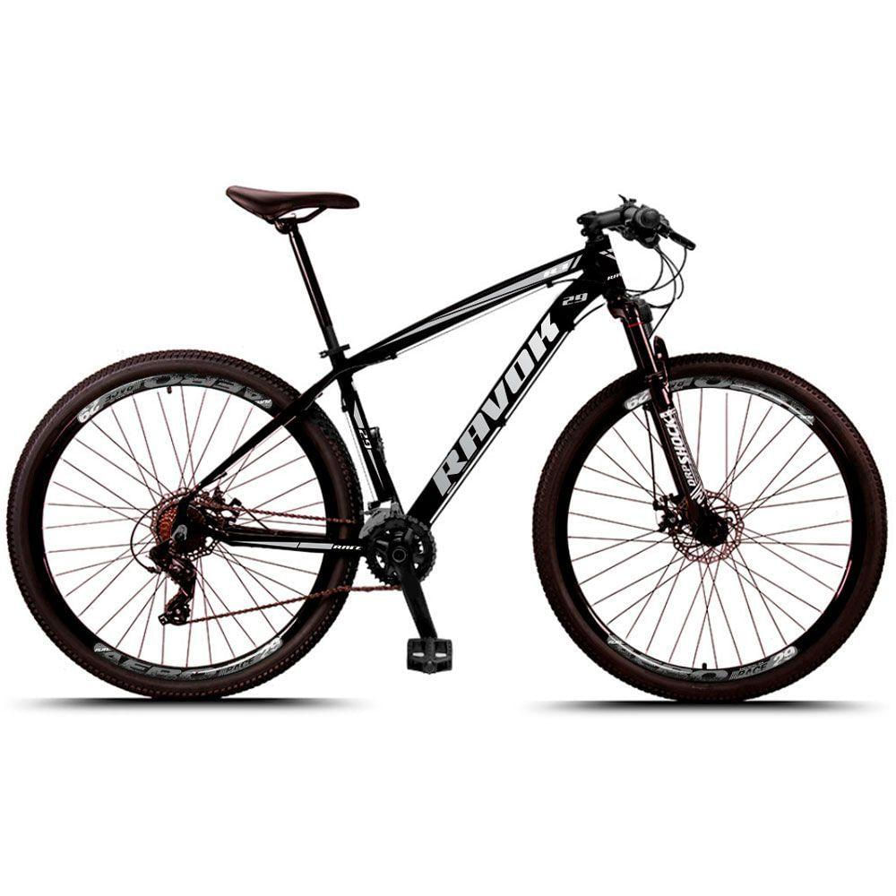 Bicicleta Alumínio Aro 29 Freio Hidraulico 24 Velocidades Cor:cinza;tamanho:17"
