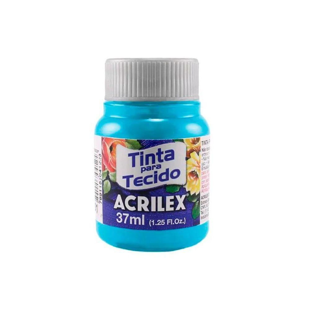 Tinta Para Tecido Fosca 37ml Acrilex Azul Celeste