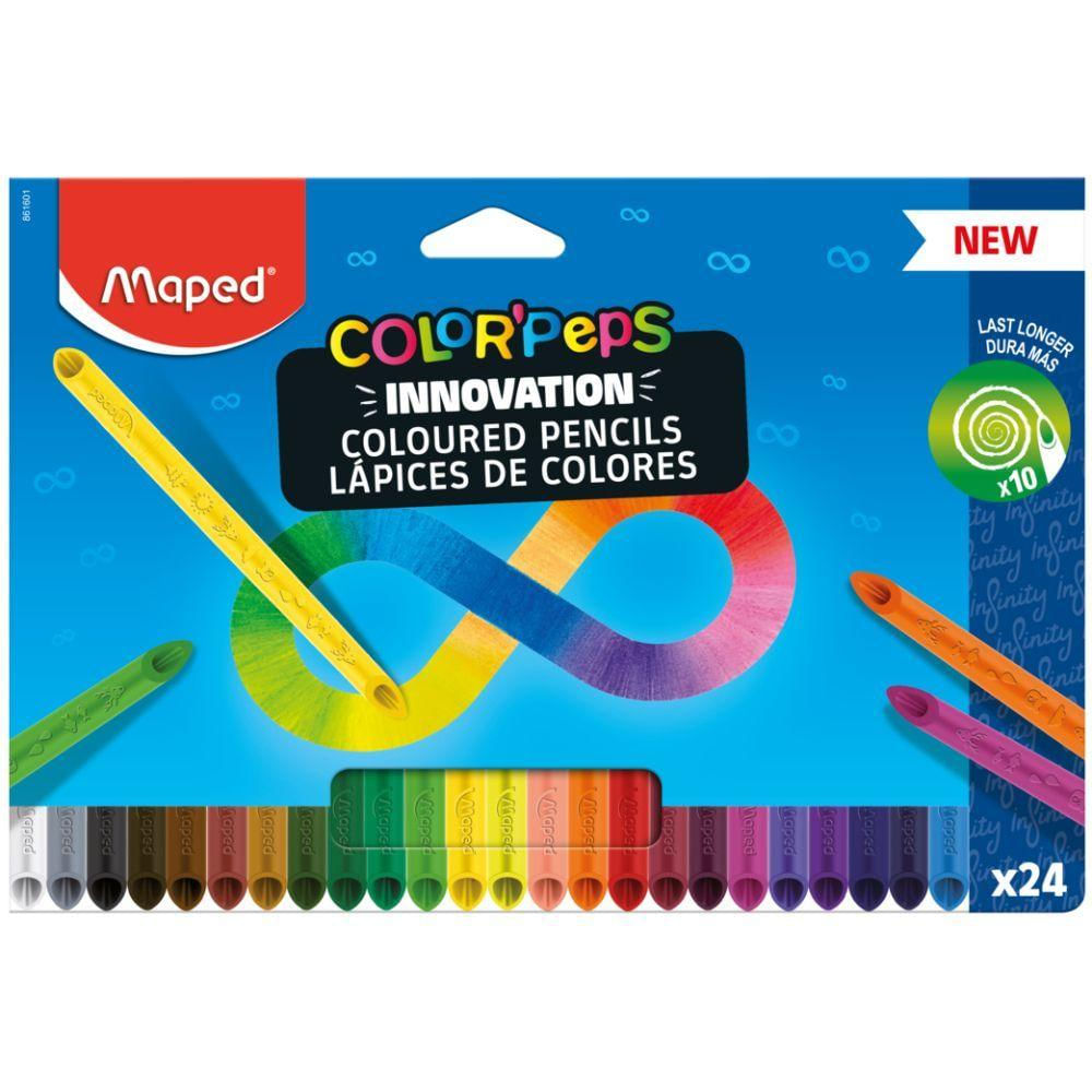 Lápis De Cor Infinito Color'peps Infinity 24 Cores Maped