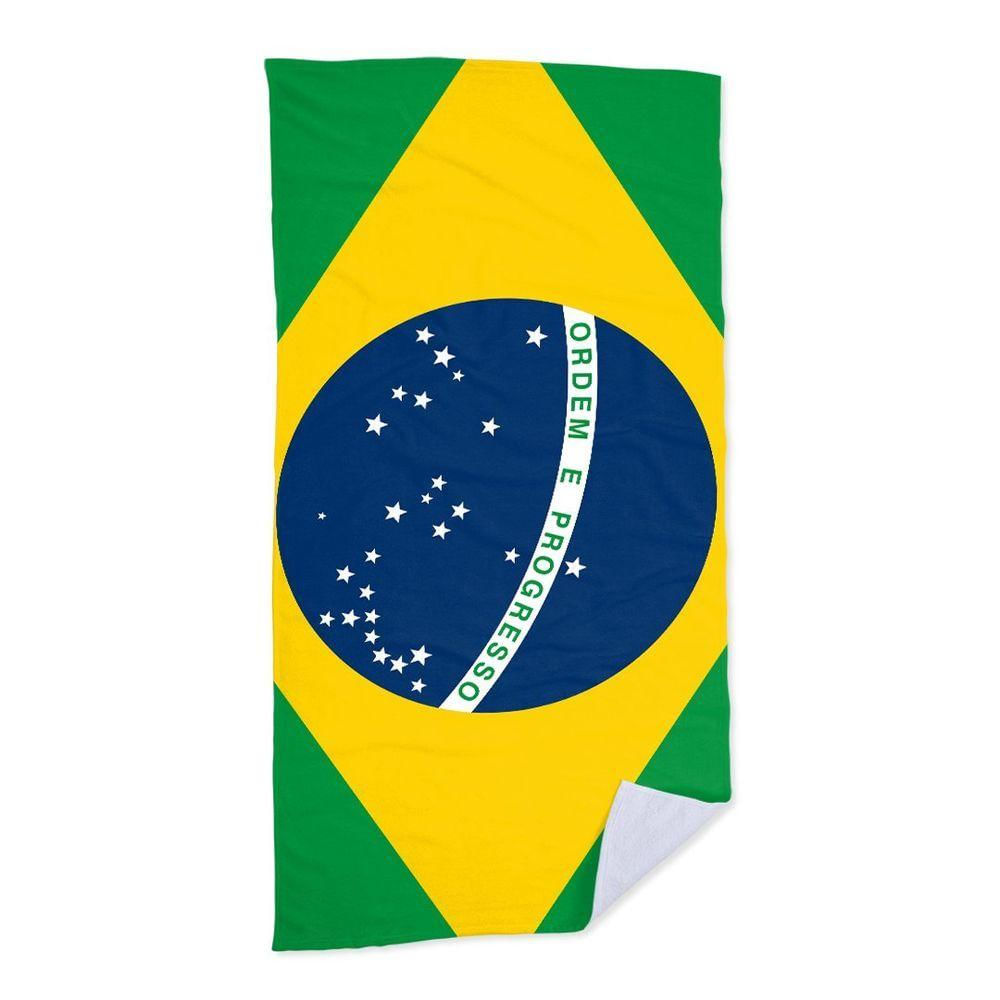 Toalha De Praia - Bandeira Brasil  criativas e clássicas