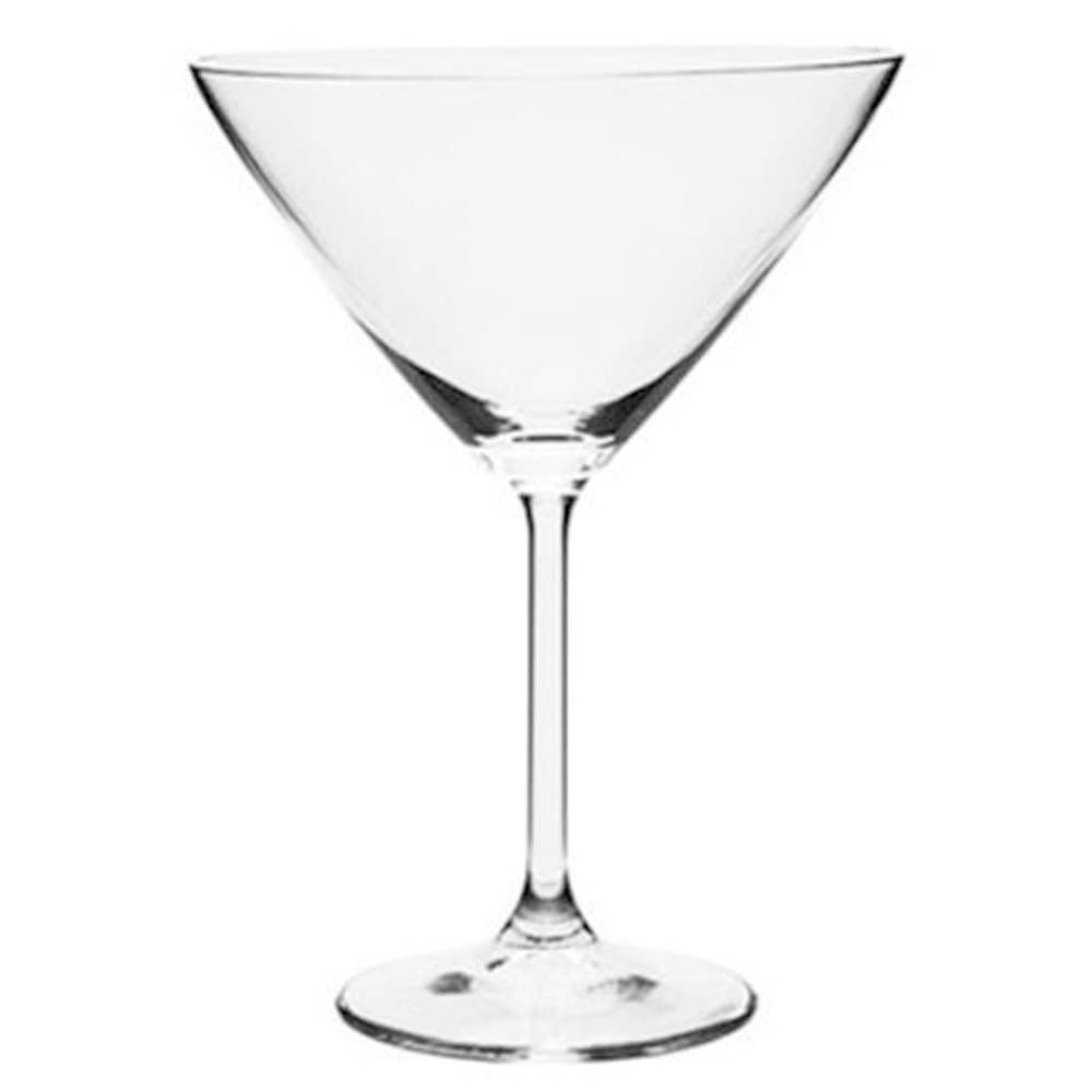 Conjunto de Taças para Martini Bohemia em Cristal 280 ml 6 Peças Transparente