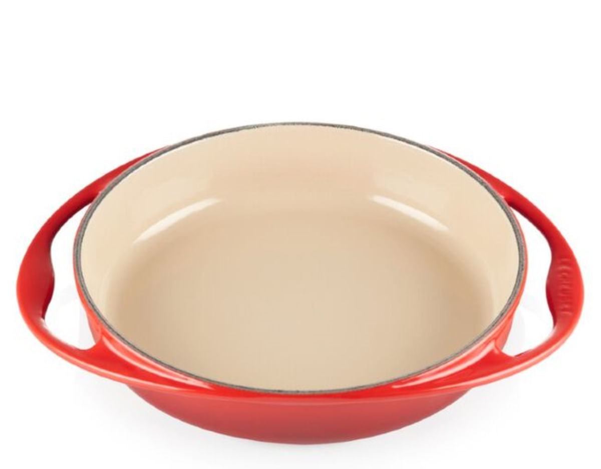 KIT LE CREUSET ASSADEIRA TARTE TATIN 28CM E BOWL DE PREPARO 2L VERMELHO