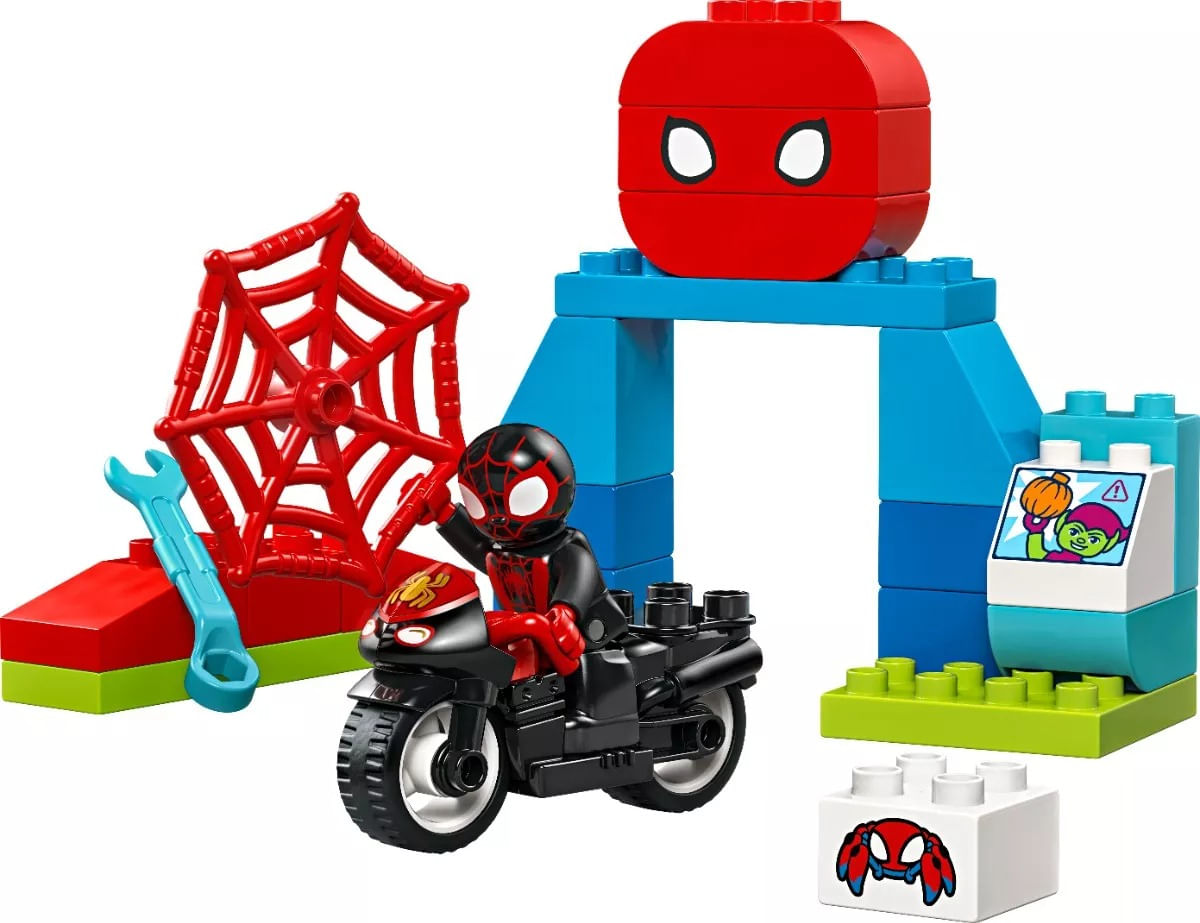 Lego Duplo Marvel 24 Peças Aventura De Motocicleta Do Spin - 10424