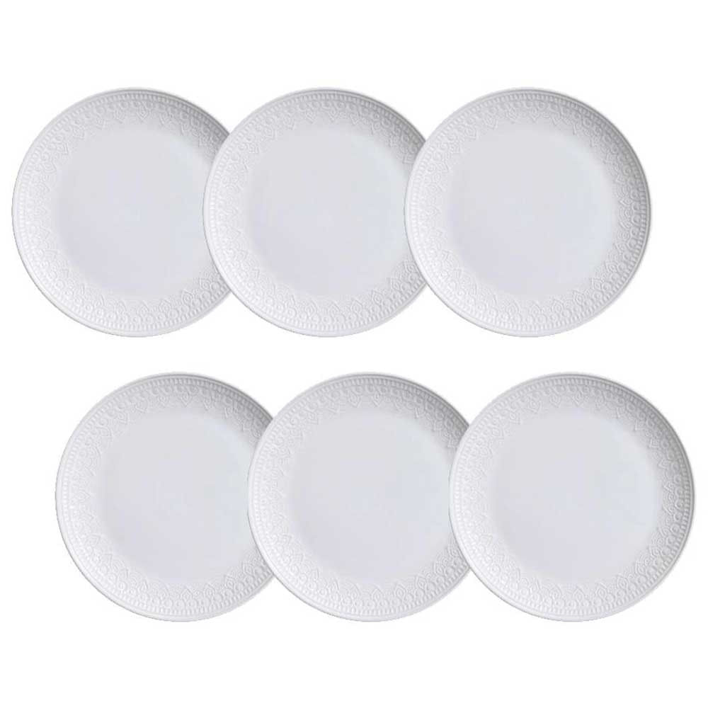 Conjunto de Pratos Rasos Agra com 6 Peças Porto Brasil