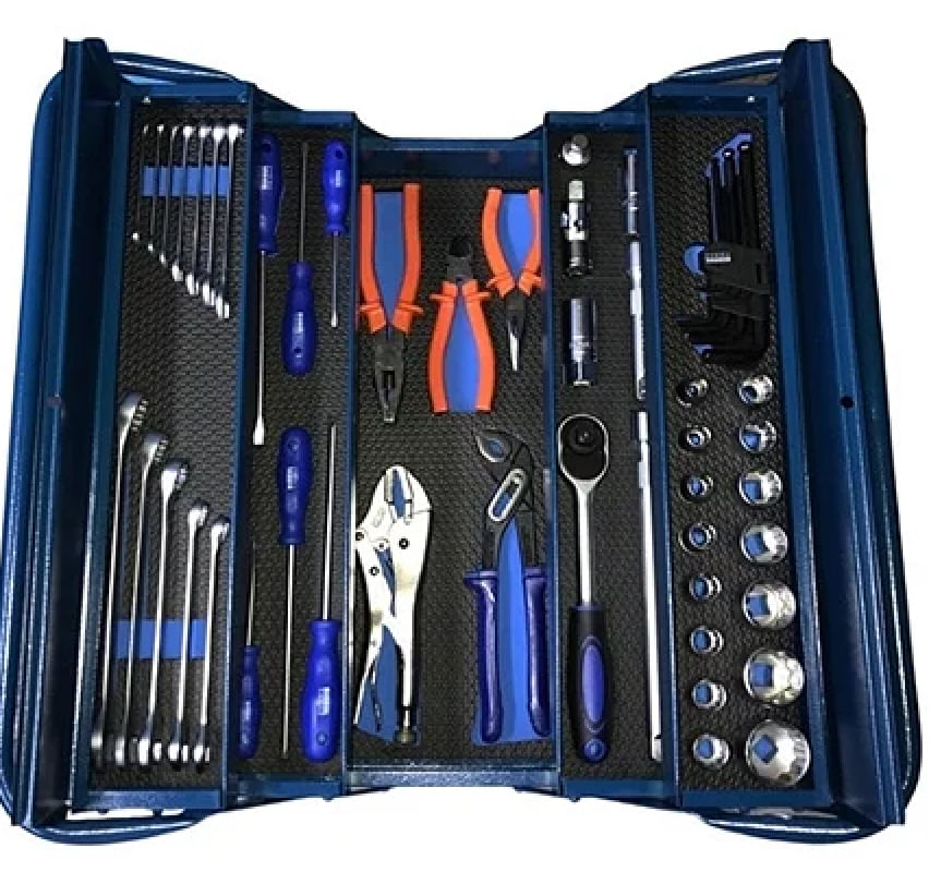 Caixa de Ferramentas 5 Gavetas com 54 Peças R050017- Riosul Tools