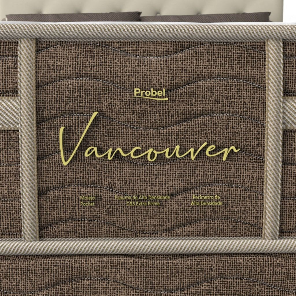 Colchão Casal Mola Ensacada Probel Vancouver (138x188x28cm)