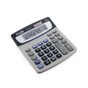 Calculadora de Mesa Elgin Visor com 12 Dígitos Cinza