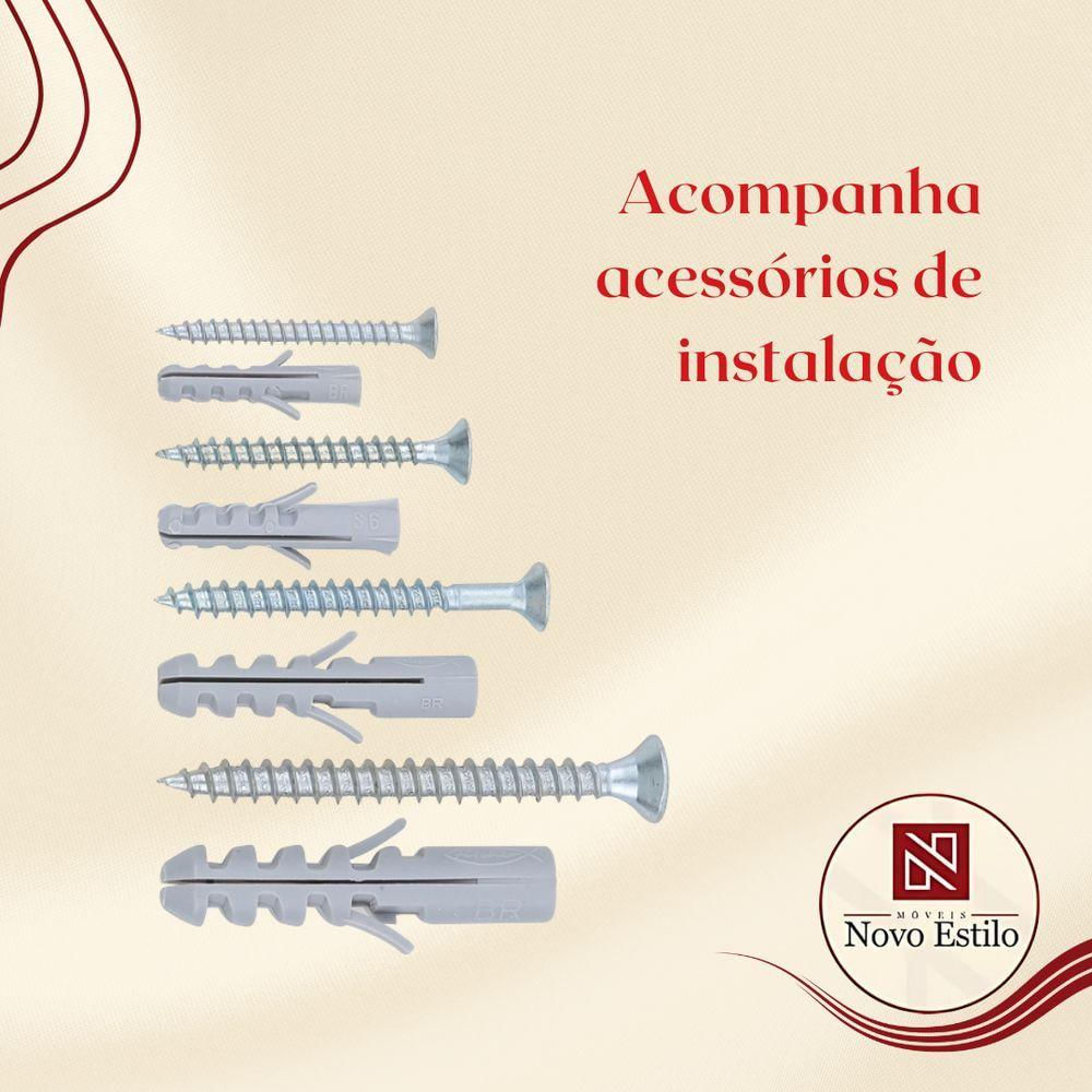 Kit Com 3 Nichos Decoração Para Quarto Branco Retangular