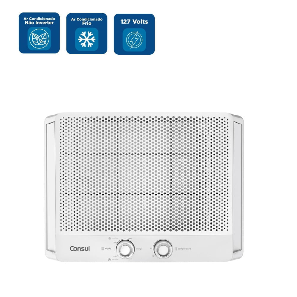 Ar Condicionado Janela Consul 7500 BTU/h Frio Mecânico CCB07FBANA – 127 Volts 127 Volts