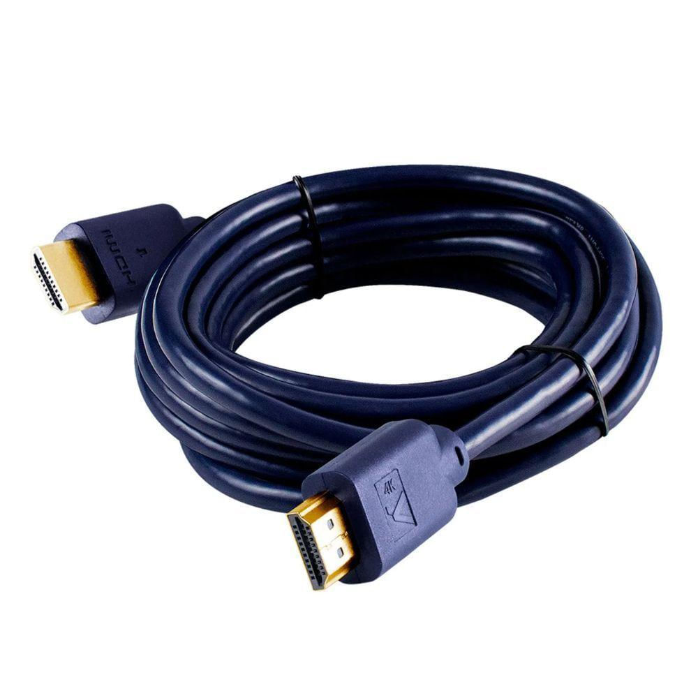 Cabo Hdmi Aquario 2.0 4k 3d 19 Pinos 5 Metros - 4k05