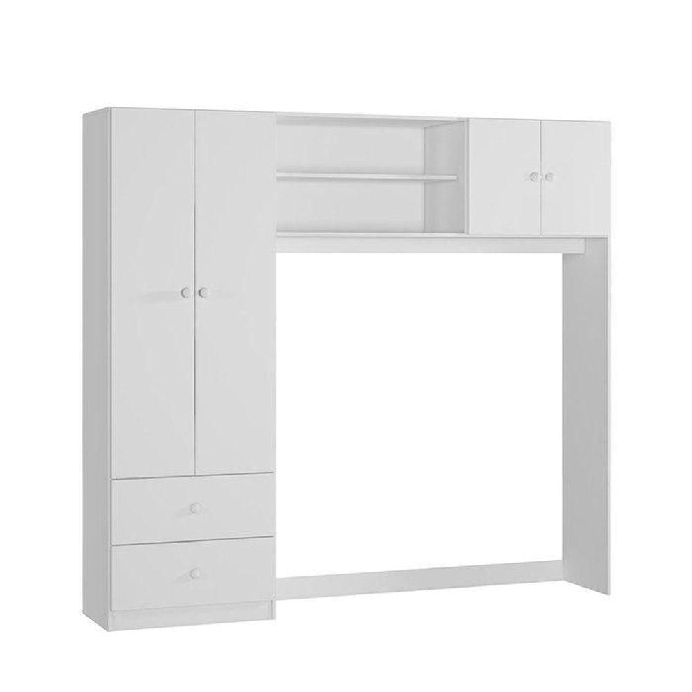 Quarto Infantil Sofhia Com Conjugado E Cômoda Ternura E Berço Amore Cor Branco - Peternella