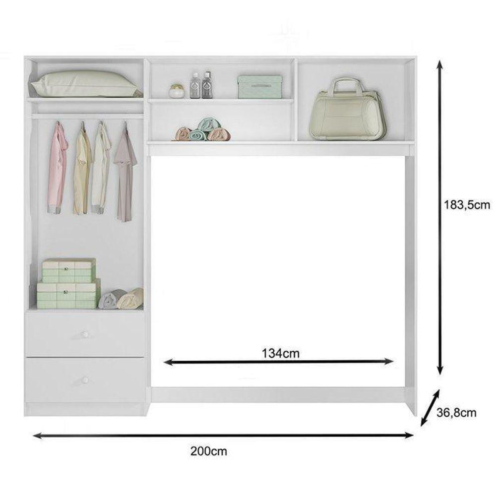 Quarto Infantil Sofhia Com Conjugado E Cômoda Ternura E Berço Amore Cor Branco - Peternella