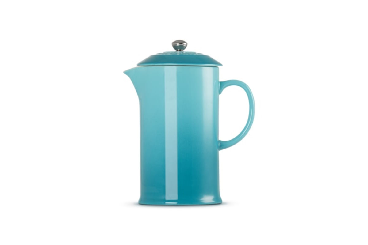 PRENSA LE CREUSET FRANCESA PARA CAFÉ EM CERÂMICA AZUL CARIBE 91028200490000