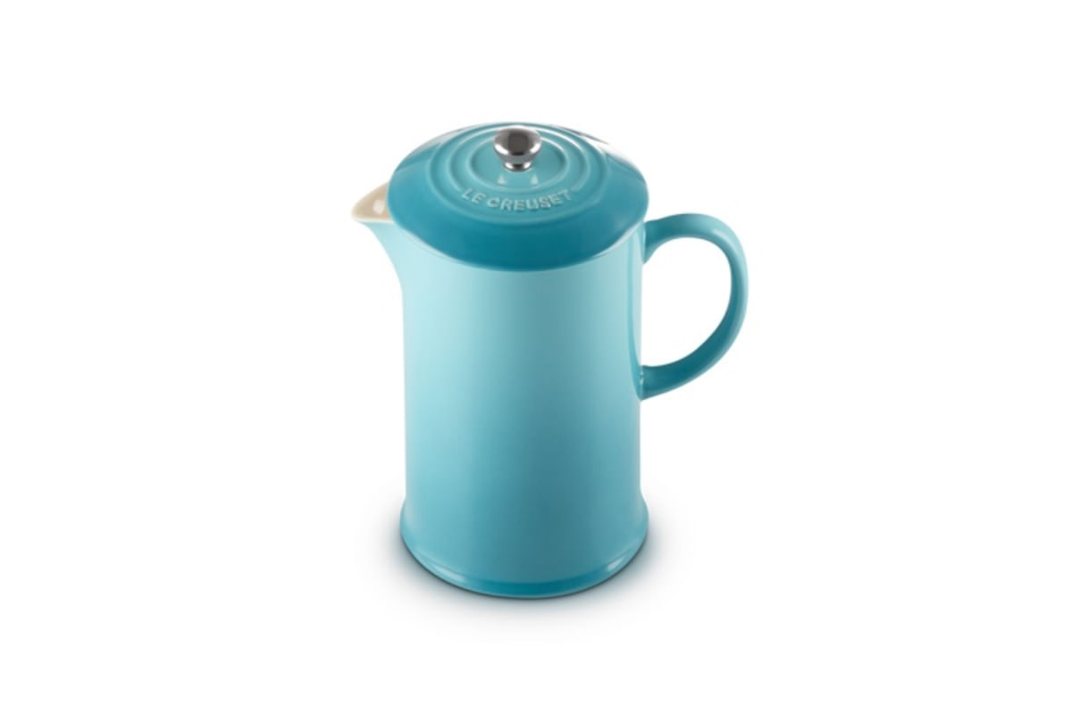 PRENSA LE CREUSET FRANCESA PARA CAFÉ EM CERÂMICA AZUL CARIBE 91028200490000