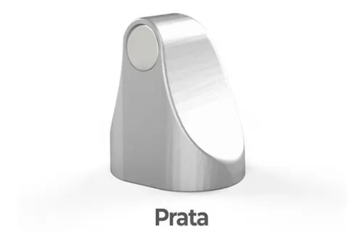 Prendedor Fixador Trava Porta Magnetico Adesivo Comfort Door Prata