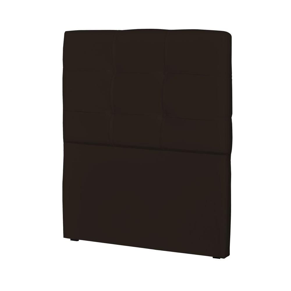 Cabeceira Solteiro Cama Box 90 cm London Sintético Marrom - JS Móveis