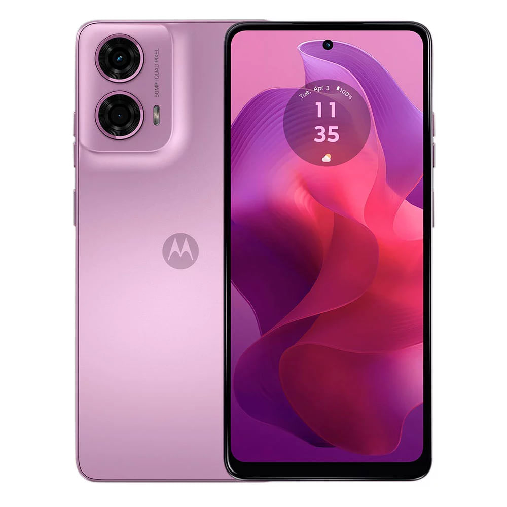 Smartphone Motorola G24 4G 128GB Tela de 6.6" Câmera Dupla 50MP + 2MP Rosé