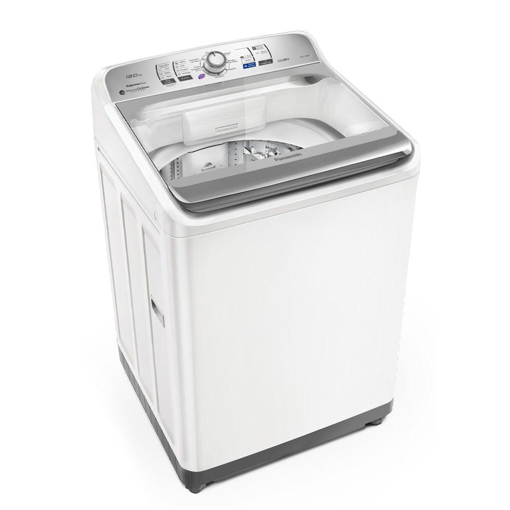 Máquina de Lavar Panasonic Função Vanish 12kg Branco - NA-F120B1W 110V