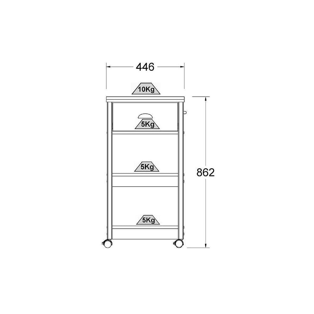 Carrinho Churrasco Ditália BA-130 Branco