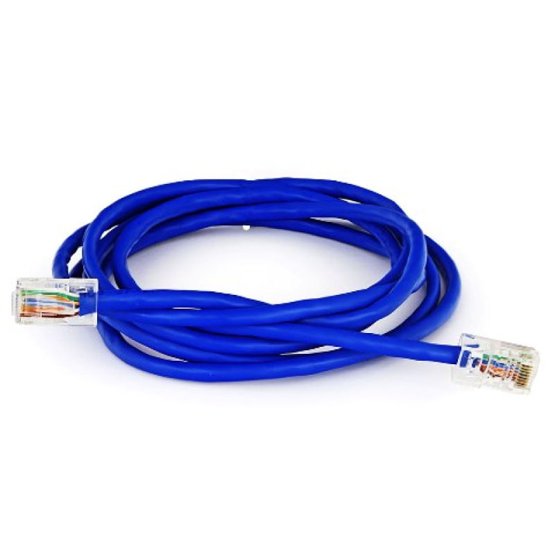 Cabo De Rede RJ45 Montado 1 Metro Alta Qualidade Cat5