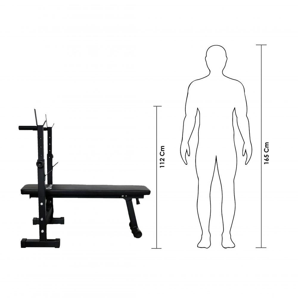 Banco de Supino Ajustável para Musculação Gallant X GBS1H01A-PT